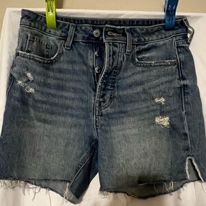Old Navy Women’s Distressed Denim Shorts - Dark Wash